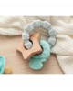 Kiokids Wood and Silicone Teether Green Grey