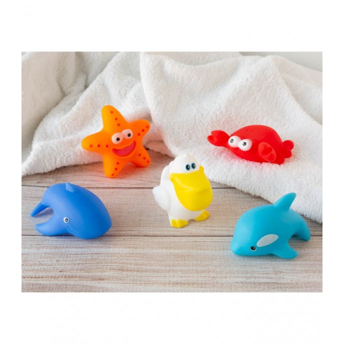 Kiokids Anti-Mould Bath Toy Animals 5pk