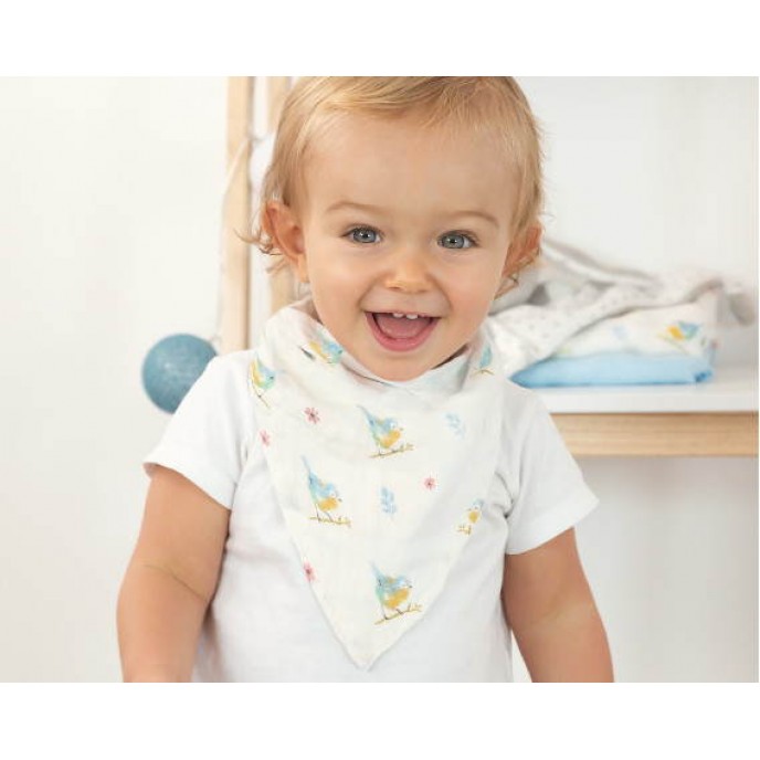 Kiokids Bandana Bib Bamboo Blue