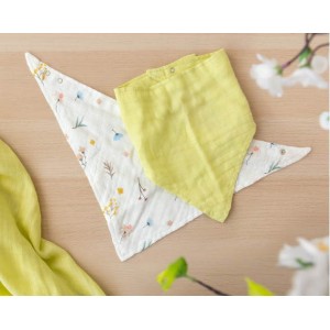Kiokids Bandana Bib Bamboo Beige Kiokids Bandana Bib Bamboo Beige