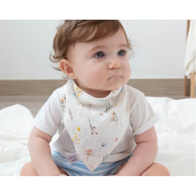 Kiokids Bandana Bib Bamboo Beige