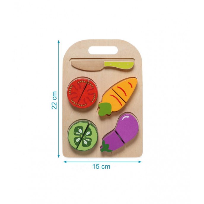 Kiokids Wooden Puzzle Vegetables