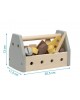 Kiokids Wooden Tool Box Grey