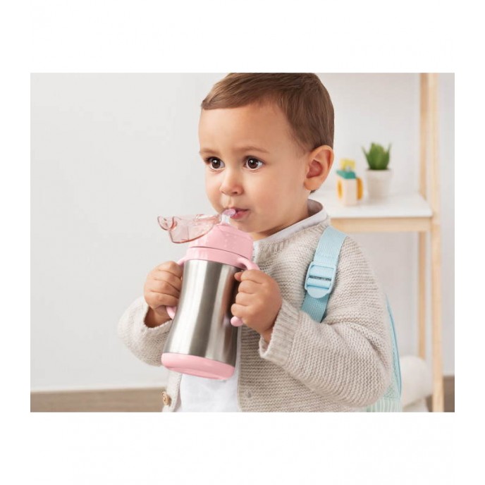 Kiokids Insulated Straw Cup Pink