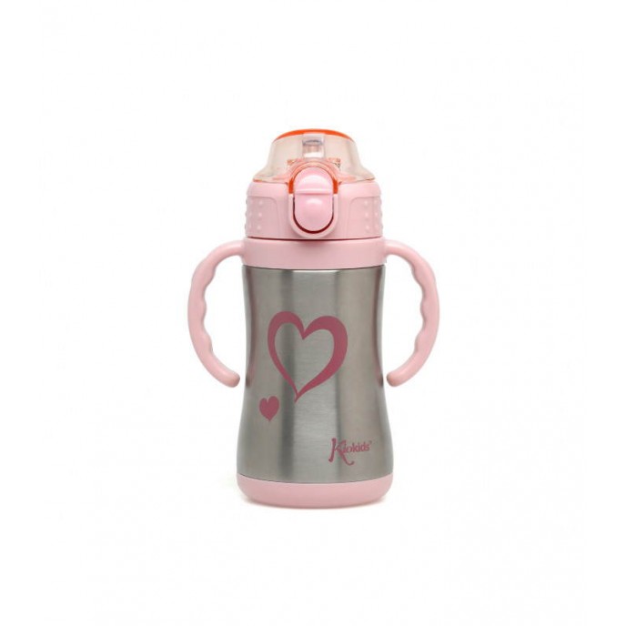 Kiokids Insulated Straw Cup Pink