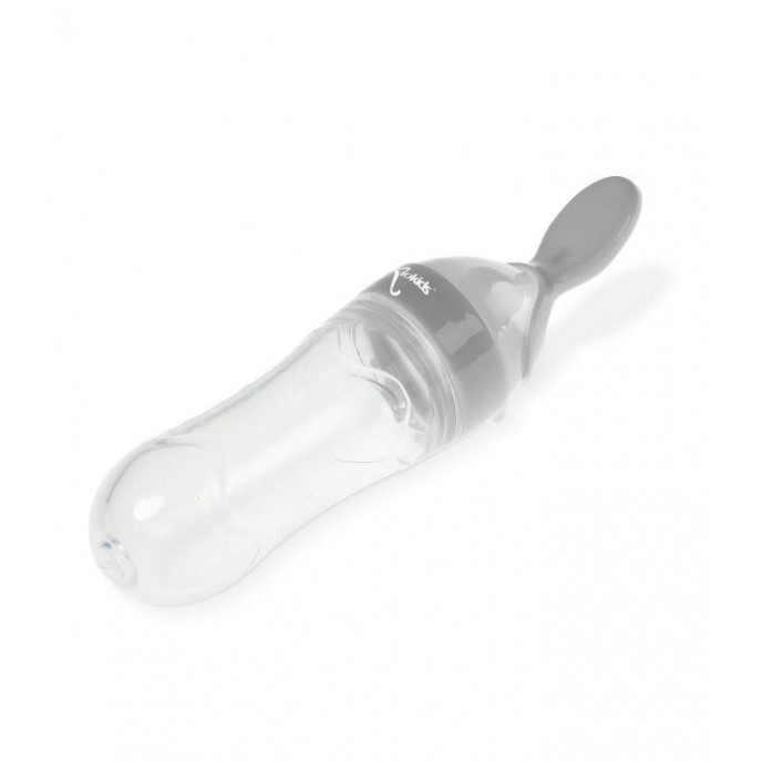 Kiokids Squeeze Spoon Grey