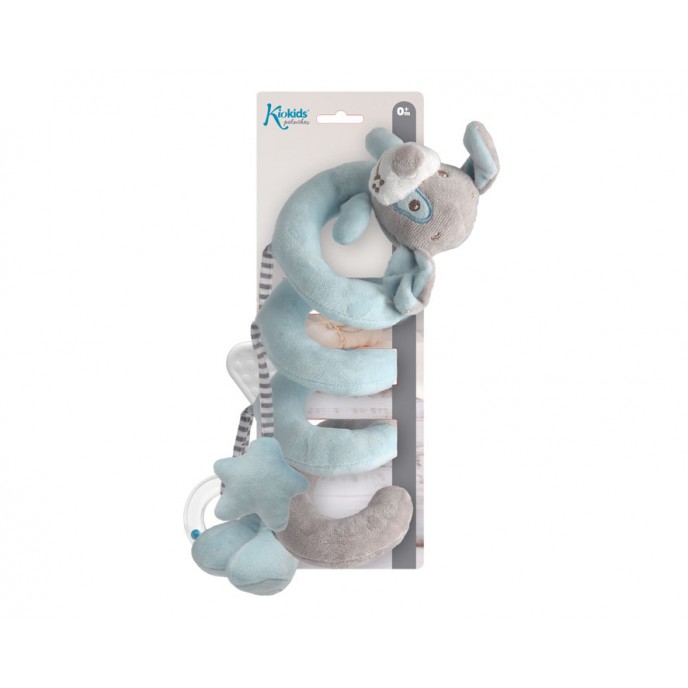 Kiokids Spiral Toy Dog Blue Kiokids Spiral Toy Dog Blue