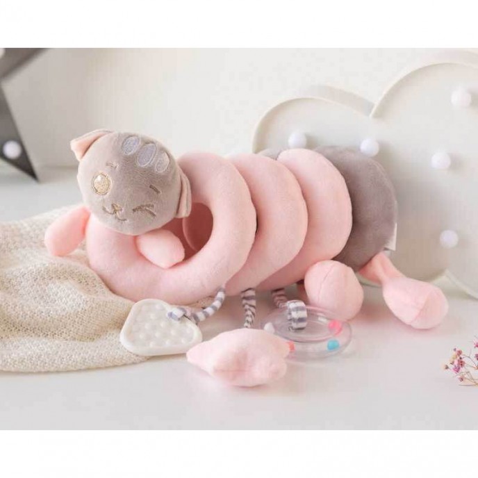 Kiokids Spiral Toy Cat Pink