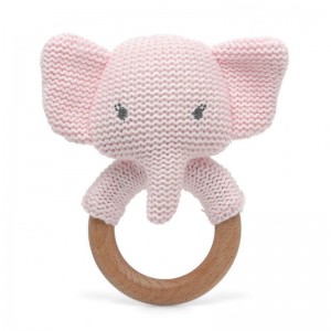 Kiokids Rattle Elephant Pink Kiokids Rattle Elephant Pink