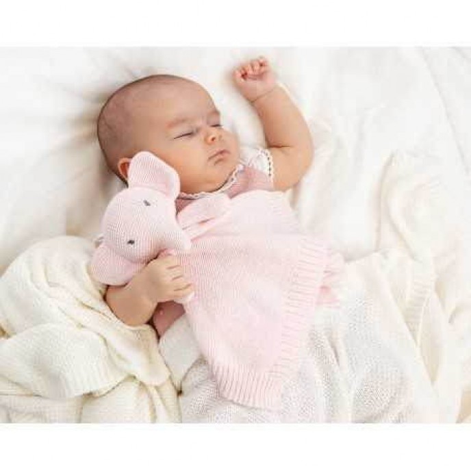Kiokids Doudou Comforter Elephant Pink