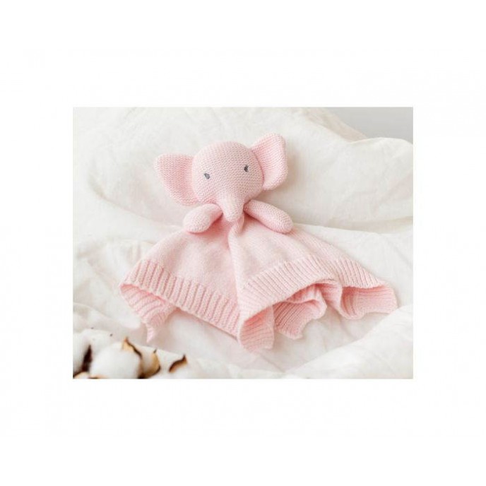 Kiokids Doudou Comforter Elephant Pink