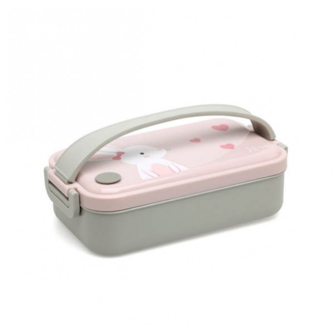 Kiokids Lunch Box Thermal 550ml Pink Bunny