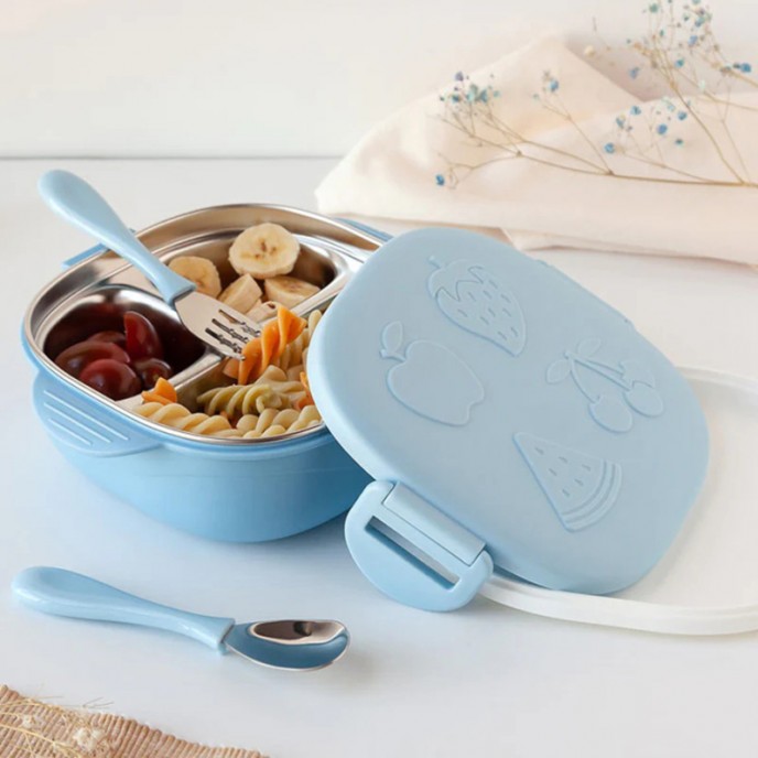 Kiokids Lunch Box Thermal 450ml Blue