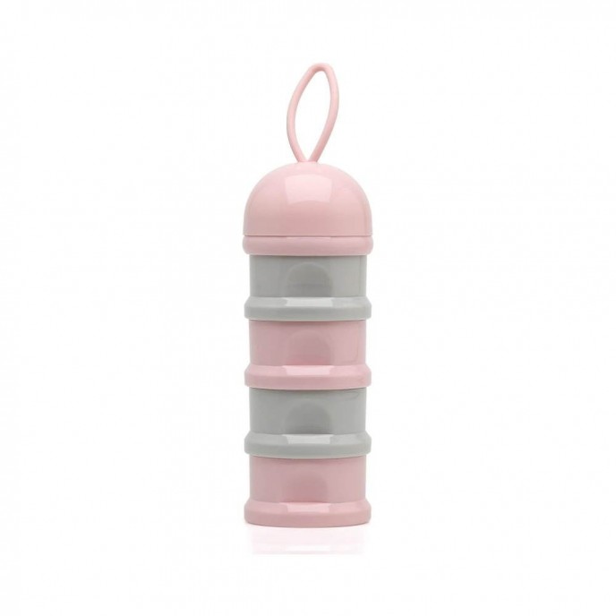 Kiokids Milk Powder Dispenser Pink Grey