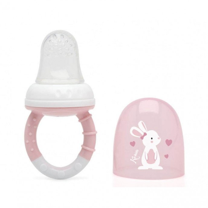 Kiokids Baby Feeder Silicone Pink Bunny