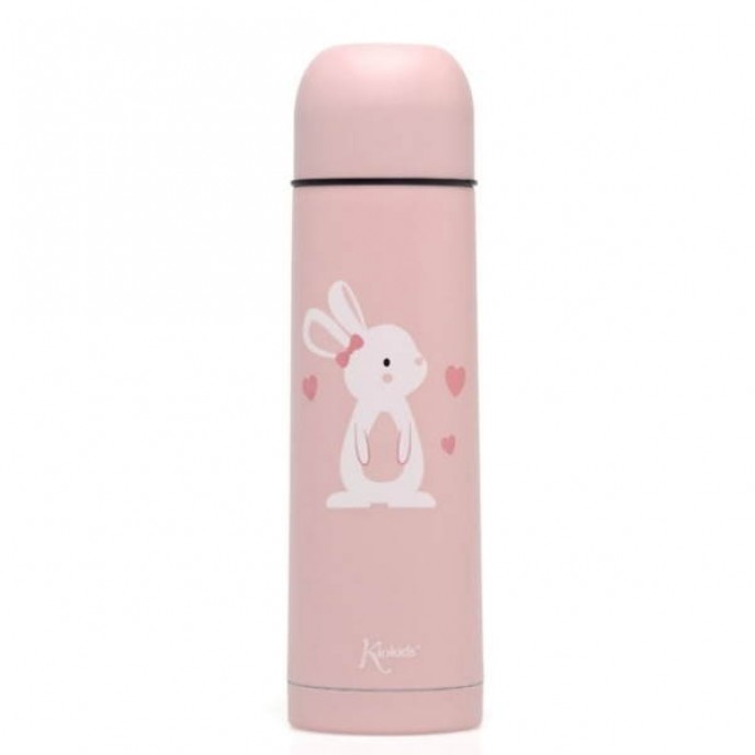 Kiokids Flask 500ml Pink Bunny