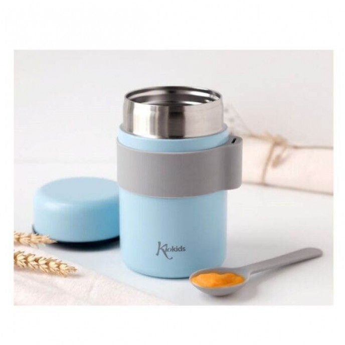 Kiokids Food Flask 500ml Blue