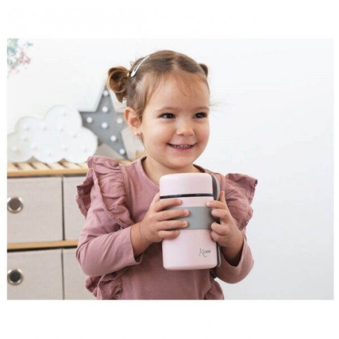 Kiokids Food Flask 500ml Pink