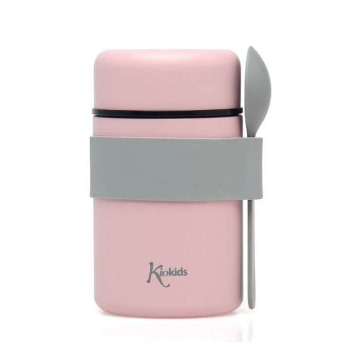 Kiokids Food Flask 500ml Pink