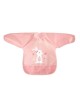 Kiokids Bib Long Sleeve Pink Bunny