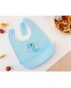 Kiokids Bib Silicone Blue Dino