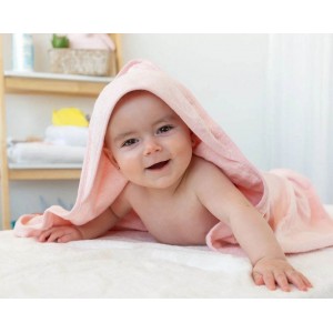 Kiokids Hooded Towel Bamboo 76cm Pink Kiokids Hooded Towel Bamboo 76cm Pink