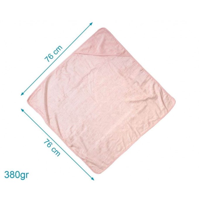 Kiokids Hooded Towel Bamboo 76cm Pink Kiokids Hooded Towel Bamboo 76cm Pink