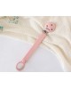 Kiokids Silicone Soother Clip Pink