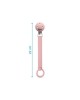 Kiokids Silicone Soother Clip Pink