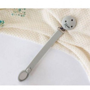 Kiokids Silicone Soother Clip Grey