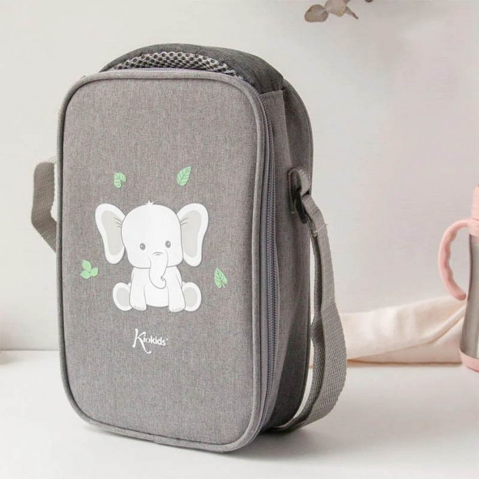 Kiokids Thermal Bag Grey Elephant