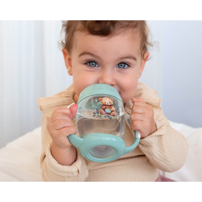 Kiokids Trainer Spout Cup 270ml Sage Bear Kiokids Trainer Spout Cup 270ml Sage Bear