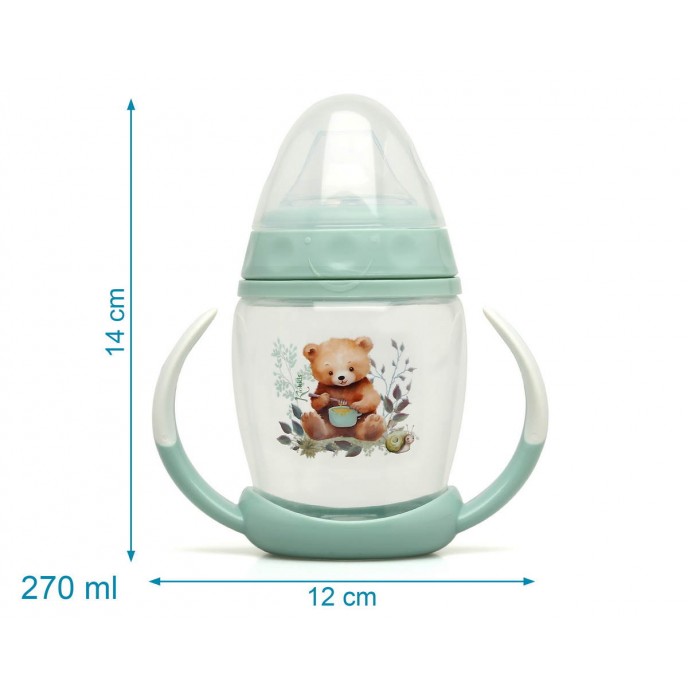 Kiokids Trainer Spout Cup 270ml Sage Bear Kiokids Trainer Spout Cup 270ml Sage Bear