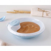 Kiokids Suction Plate with Food Warmer Blue