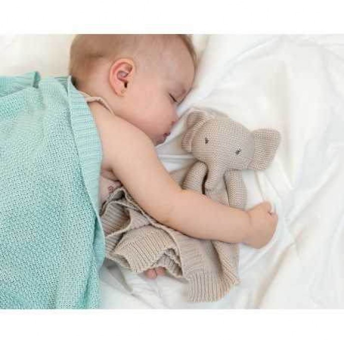 Kiokids Doudou Comforter Elephant Grey