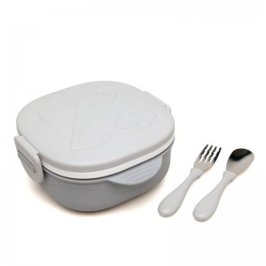 Kiokids Lunch Box Thermal 450ml Grey