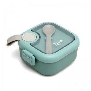 Kiokids Lunch Box and Spoon Sage Kiokids Lunch Box and Spoon Sage