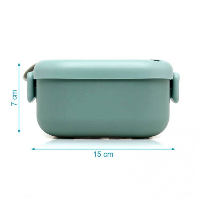 Kiokids Lunch Box and Spoon Sage Kiokids Lunch Box and Spoon Sage