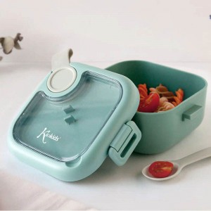 Kiokids Lunch Box and Spoon Sage Kiokids Lunch Box and Spoon Sage