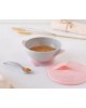 Kiokids Suction Bowl and Spoon Pink