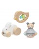 Kiokids Wooden Toy Set Animals 3pc