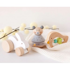 Kiokids Wooden Toy Set Animals 3pc