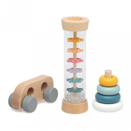 Kiokids Wooden Toy Set 3pc Kiokids Wooden Toy Set 3pc