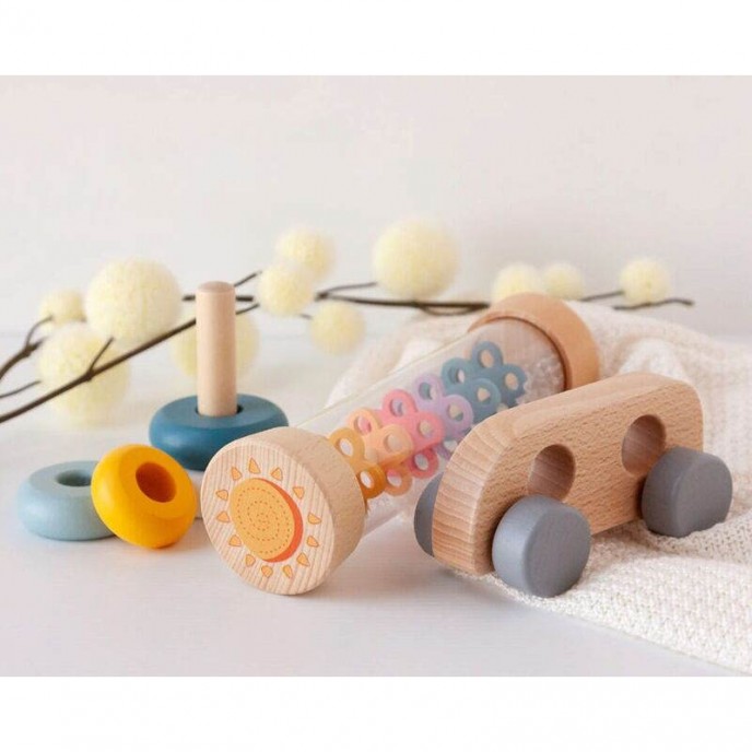 Kiokids Wooden Toy Set 3pc Kiokids Wooden Toy Set 3pc