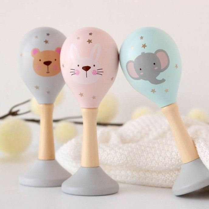 Kiokids Wooden Maracas 1pc Kiokids Wooden Maracas 1pc