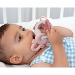 Kiokids Silicone Teether Keys Pink Kiokids Silicone Teether Keys Pink
