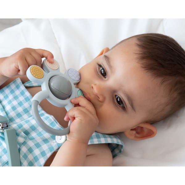 Kiokids Silicone Teether and Rattle Kiokids Silicone Teether and Rattle