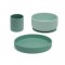 Kiokids Silicone Tableware Set 3pc Sage