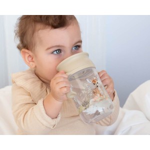 Kiokids Trainer Sippy 360 Cup 300ml Beige Deer Kiokids Trainer Sippy 360 Cup 300ml Beige Deer