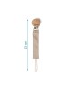 Kiokids Wood and Cotton Soother Clip Beige